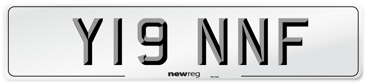 Y19 NNF Number Plate from New Reg
